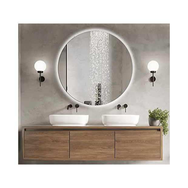 Espejos de baño con marco blancos