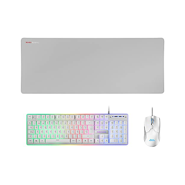 Kits de teclado y ratón gaming blanco