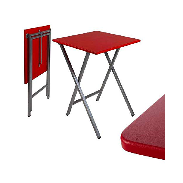 Mesas plegables rojas